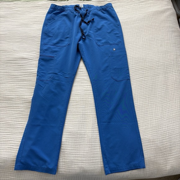 Figs Other - FIGS Scrub Cargo Pans Women's Sz Large Technical Collection Royal Blue Zipper